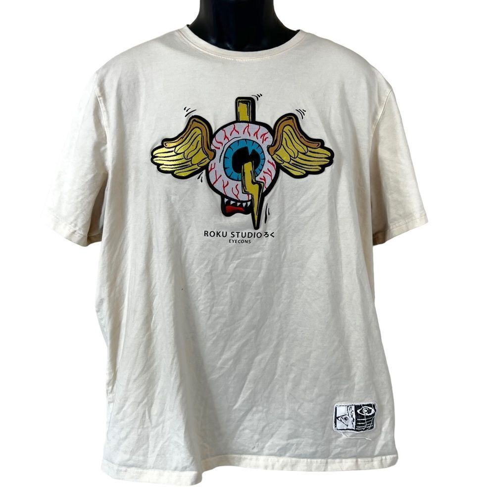 ROKU STUDIO Flying Eyeball Never Look Back T-Shirt